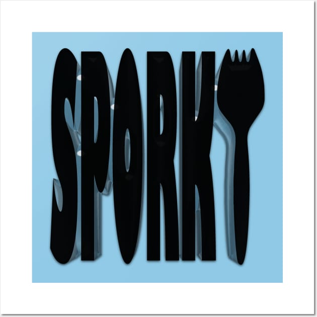 SPORK (Y blue) Wall Art by rikarts